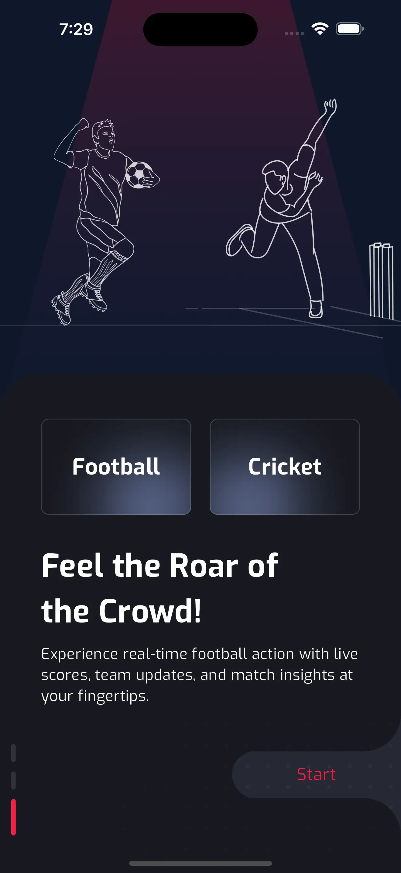Cricket App Screenshot